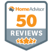 HomeAdvisor - 50 Five Star Reviews Award